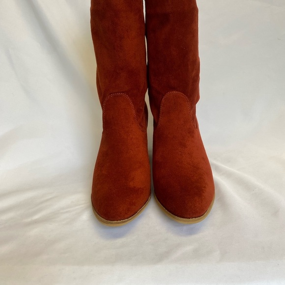 NIB Corky’s Wicked Woman’s  Suede Boots - Color Rust - Picture 2 of 8